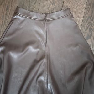 Brown Leather skirt